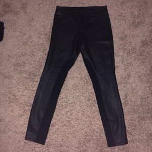 Faux leather pants